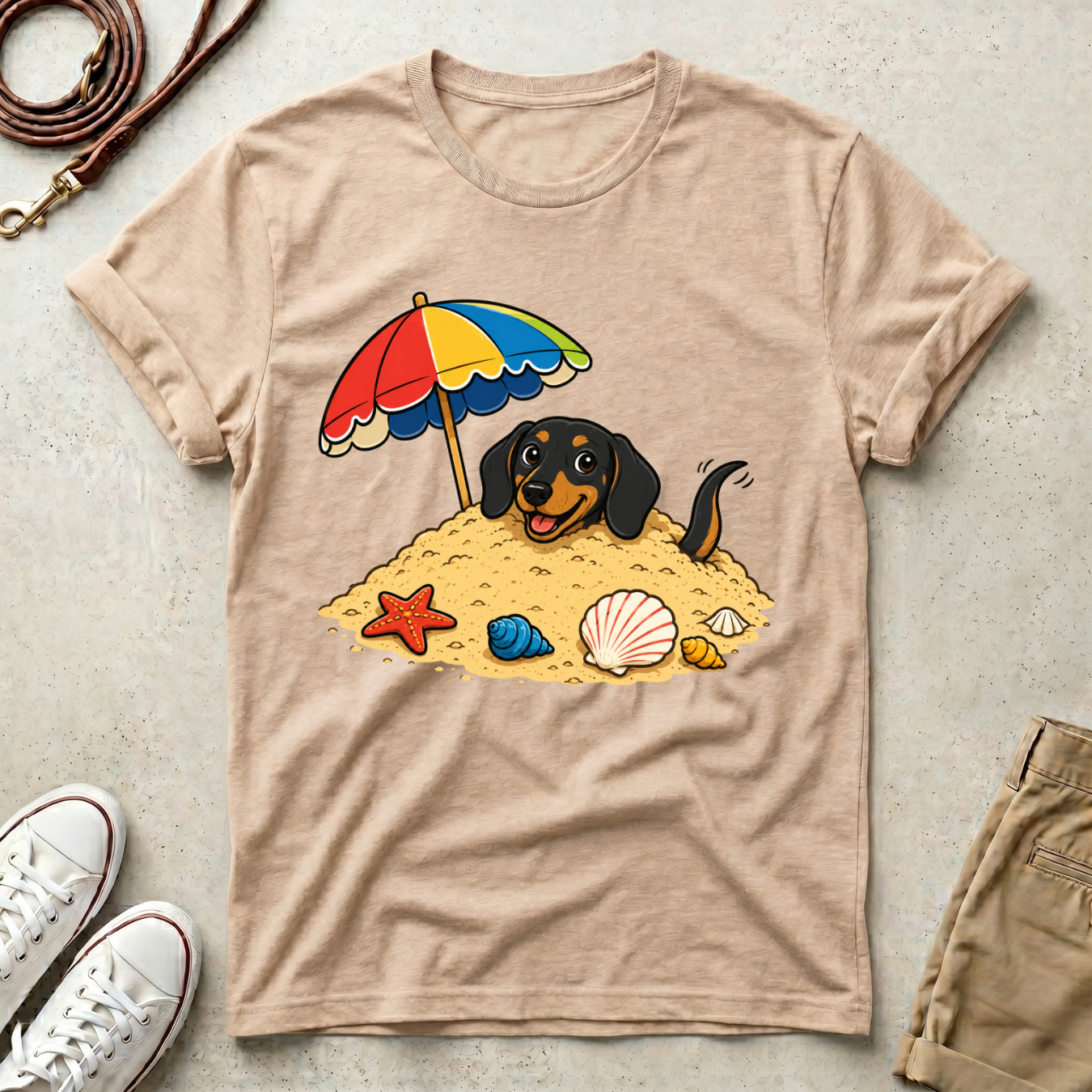 Beach Dachshund T-Shirt
