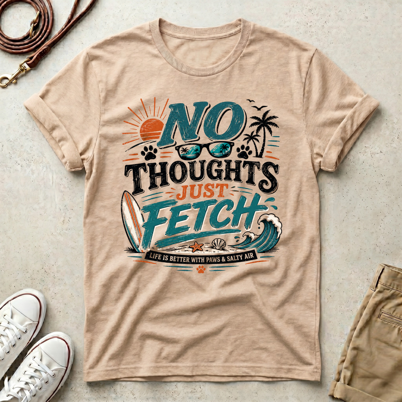 No Thoughts Just Fetch T-Shirt