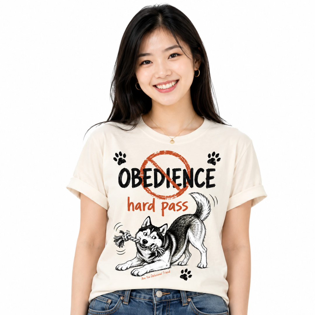 Playful Husky Graphic Dog T-Shirt