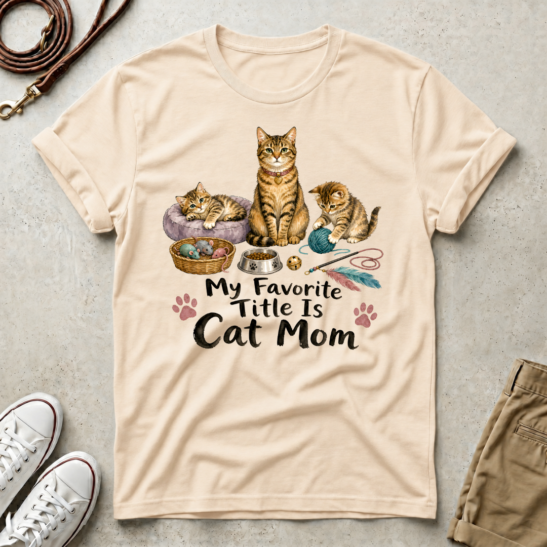 Favorite Cat Mom T-Shirt