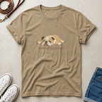 Overstimulated Bulldog  Dog Graphic Tee