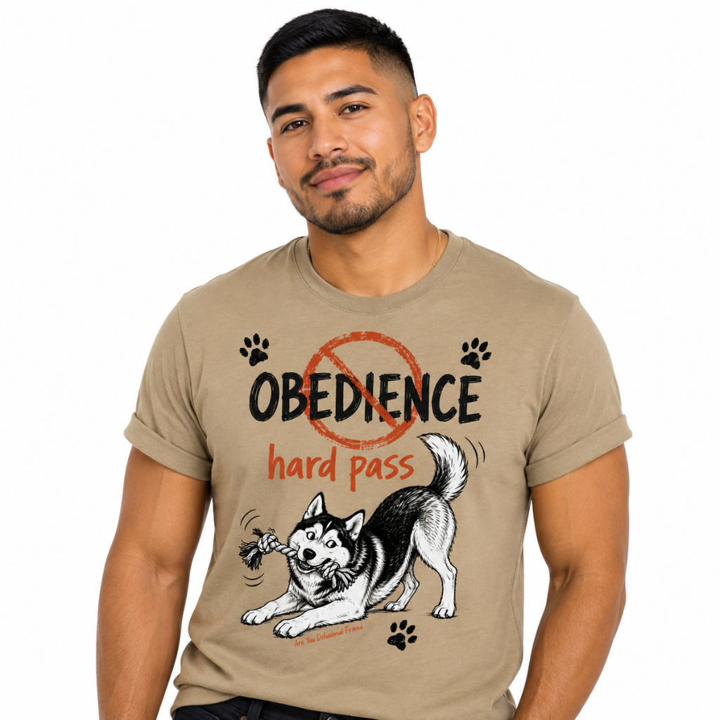 Playful Husky Graphic Dog T-Shirt