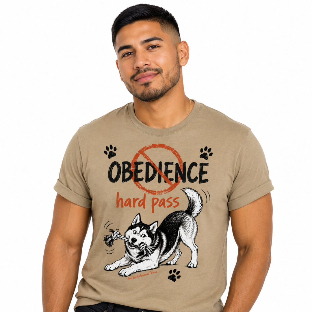 Playful Husky Graphic Dog T-Shirt