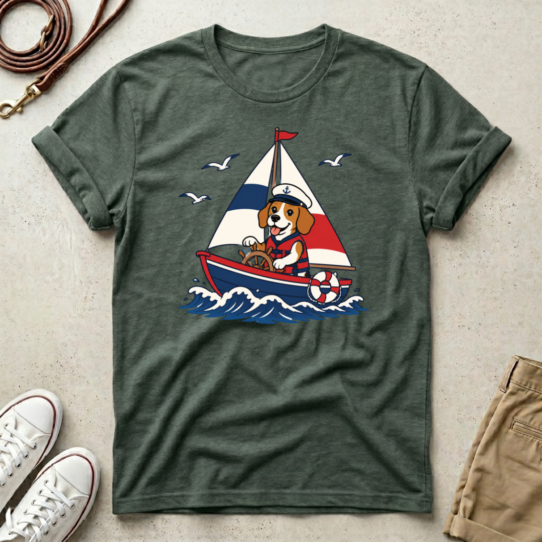 Sailboat Dog T-Shirt