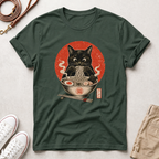 Japanese Neko Bowl Ramen Cat T-Shirt