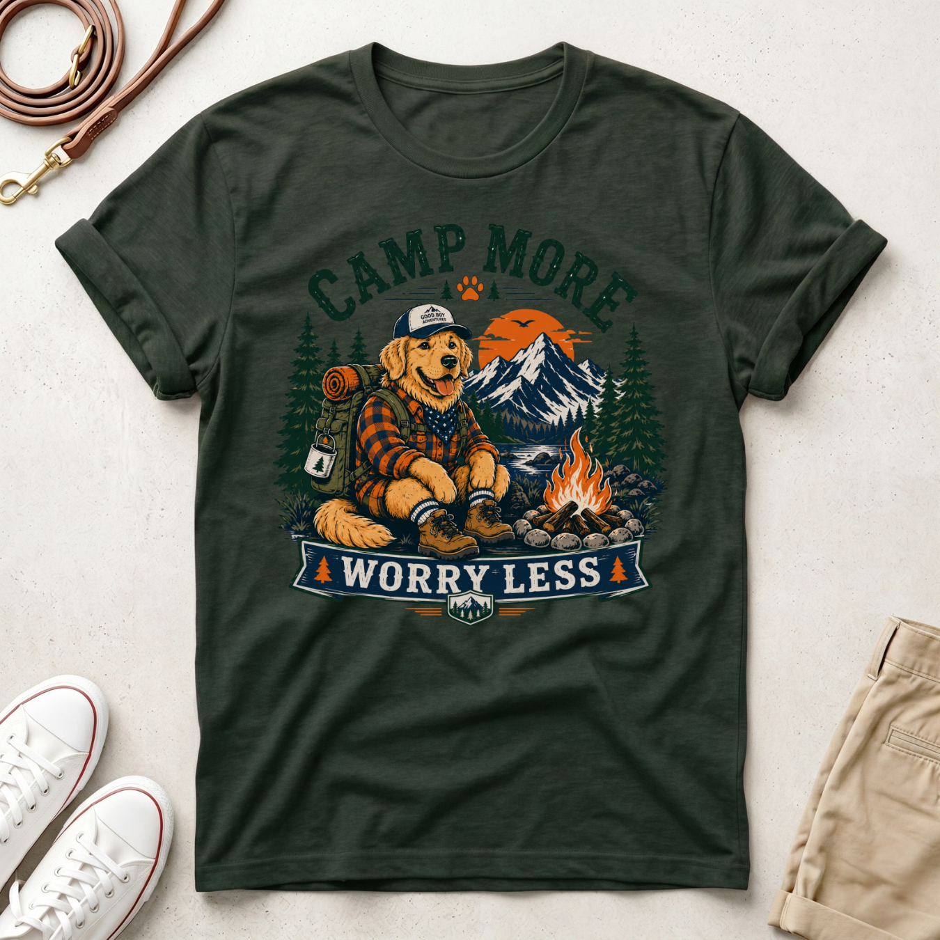 Camp More Worry Less T-Shirt