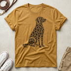 Dog Silhouette Floral T-Shirt