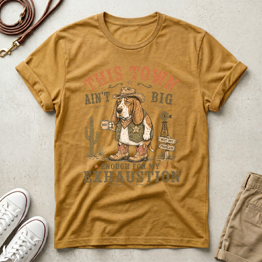 Senior Dog Cowboy  T-Shirt