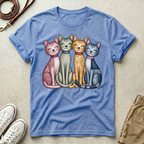 Fabric Textile Cat T-shirt