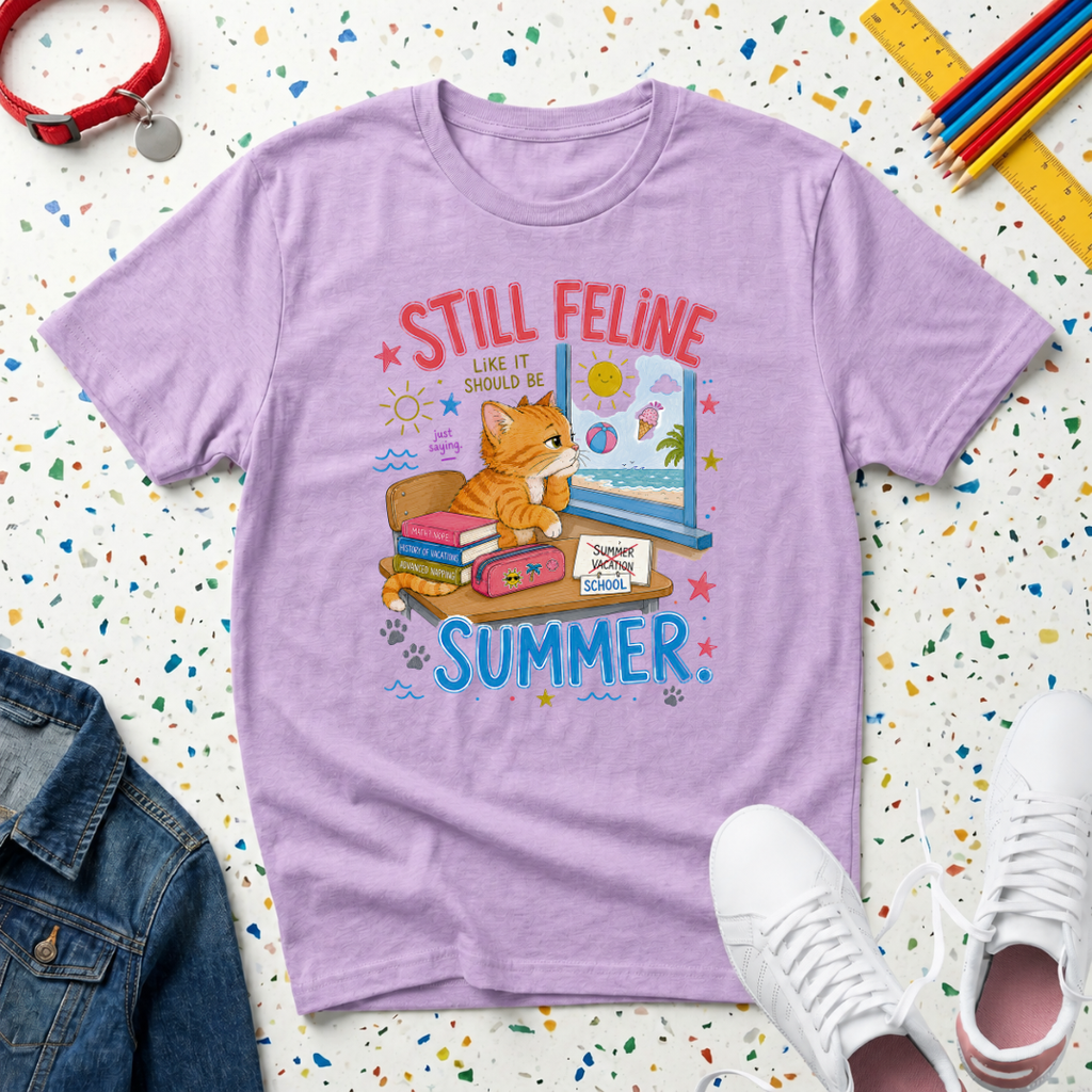 Still Feline Summer Kitten T-Shirt