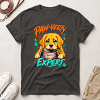 Paw-verty Expert Dog Graphic T-Shirt