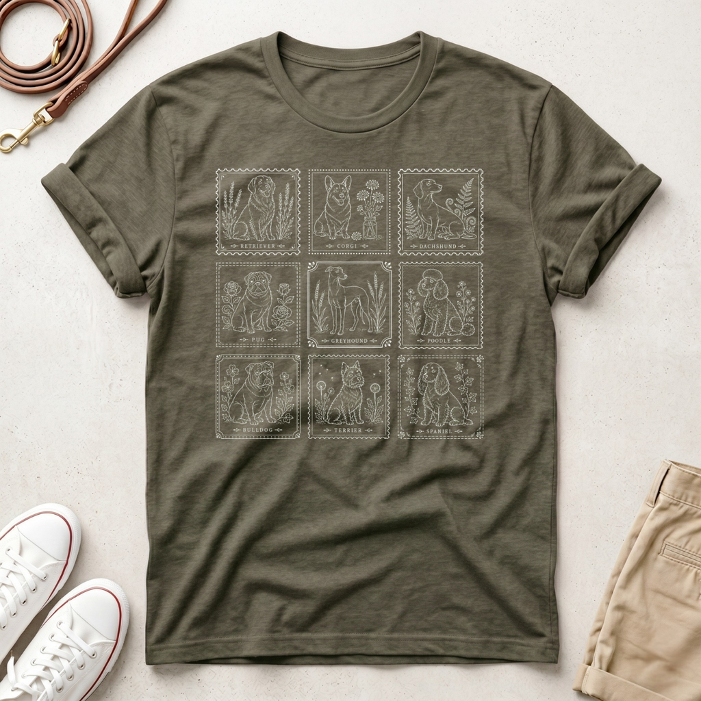 Vintage Tarot Card Dog T-Shirt