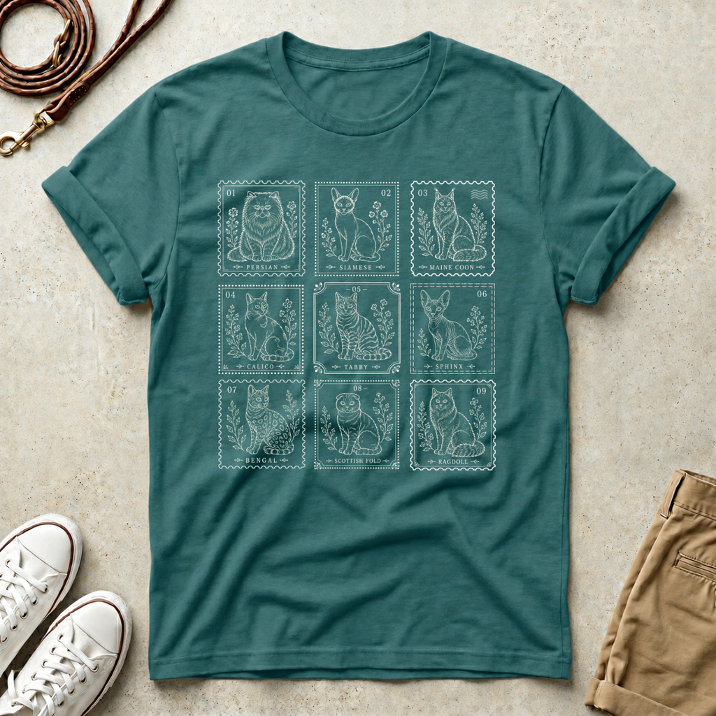Vintage Tarot Cat T‑Shirt