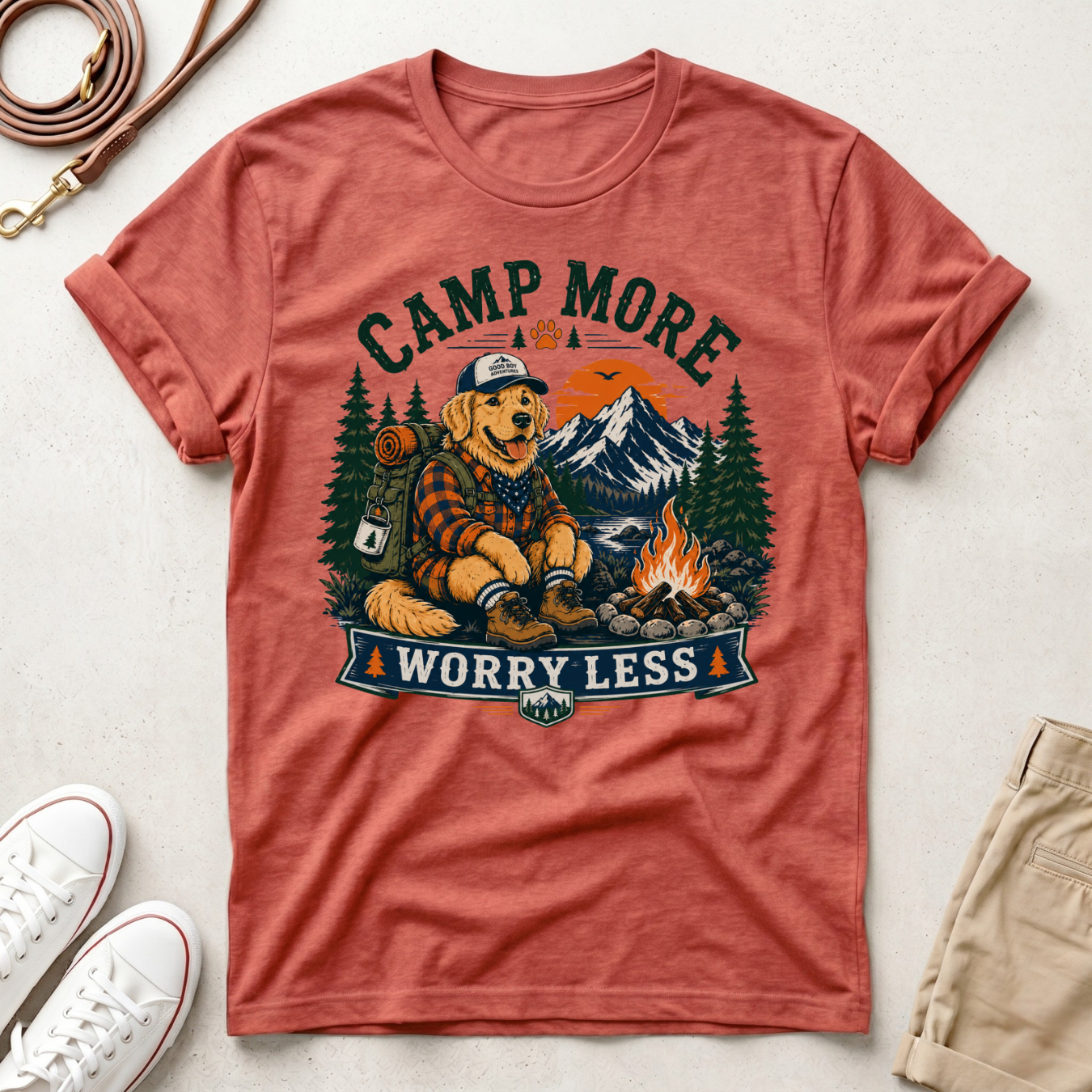 Camp More Worry Less T-Shirt
