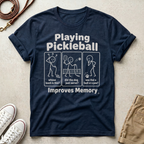 Playing Pickleball Improves Memory" Funny Dog Graphic Tee