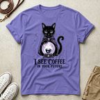 Coffee Fortune Cat T-Shirt