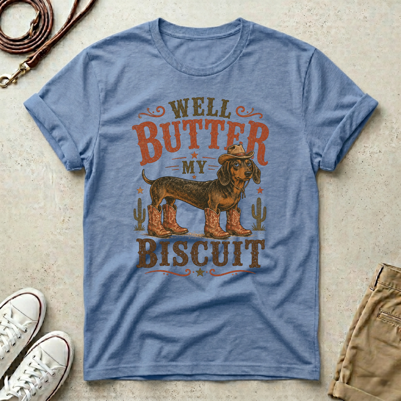 Cowboy Sausage Dog T-Shirt