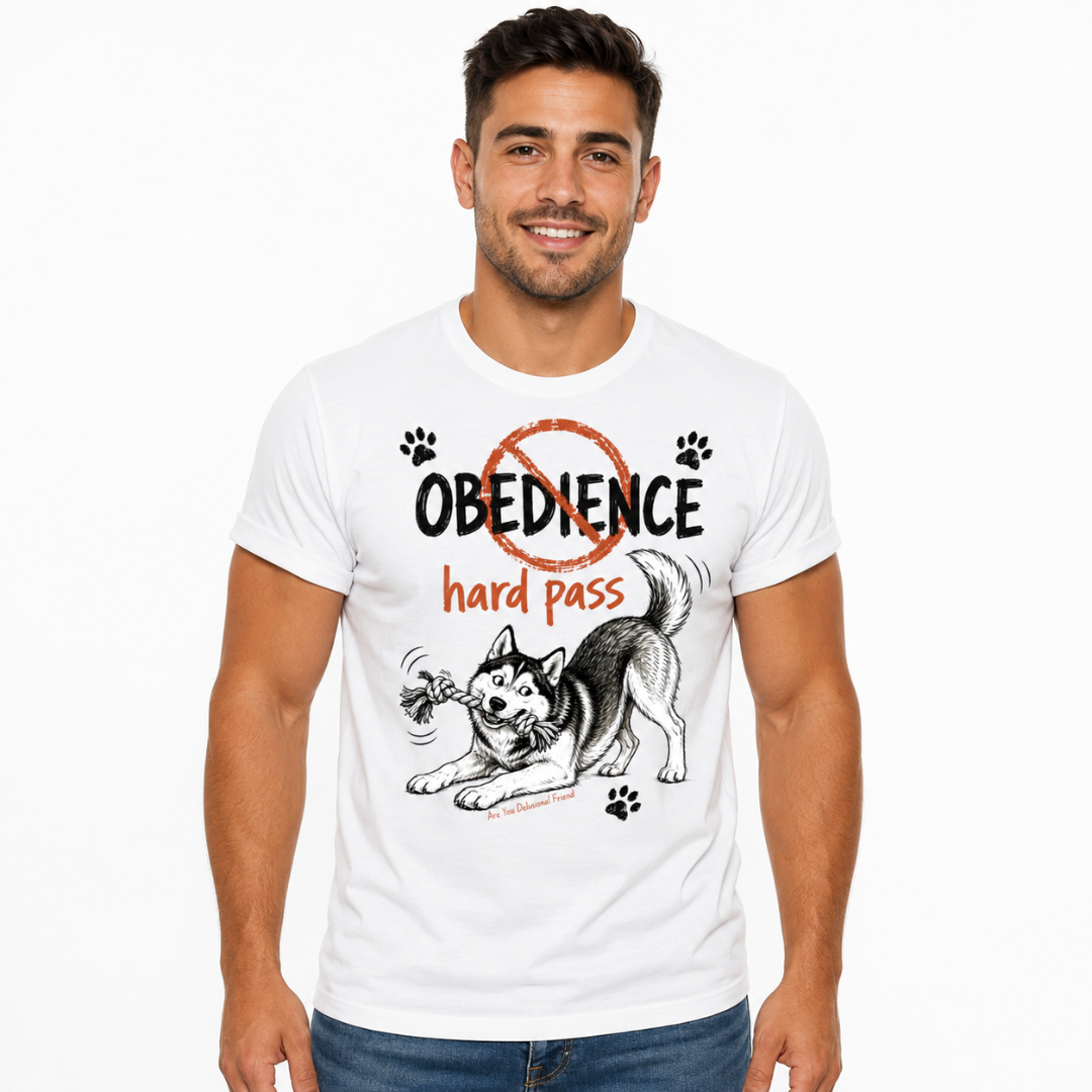 Playful Husky Graphic Dog T-Shirt