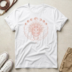 Celestial Sun & Moon Phases Cat T-Shirt