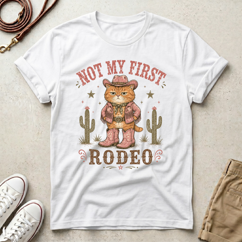 Cowgirl Cat  T-Shirt