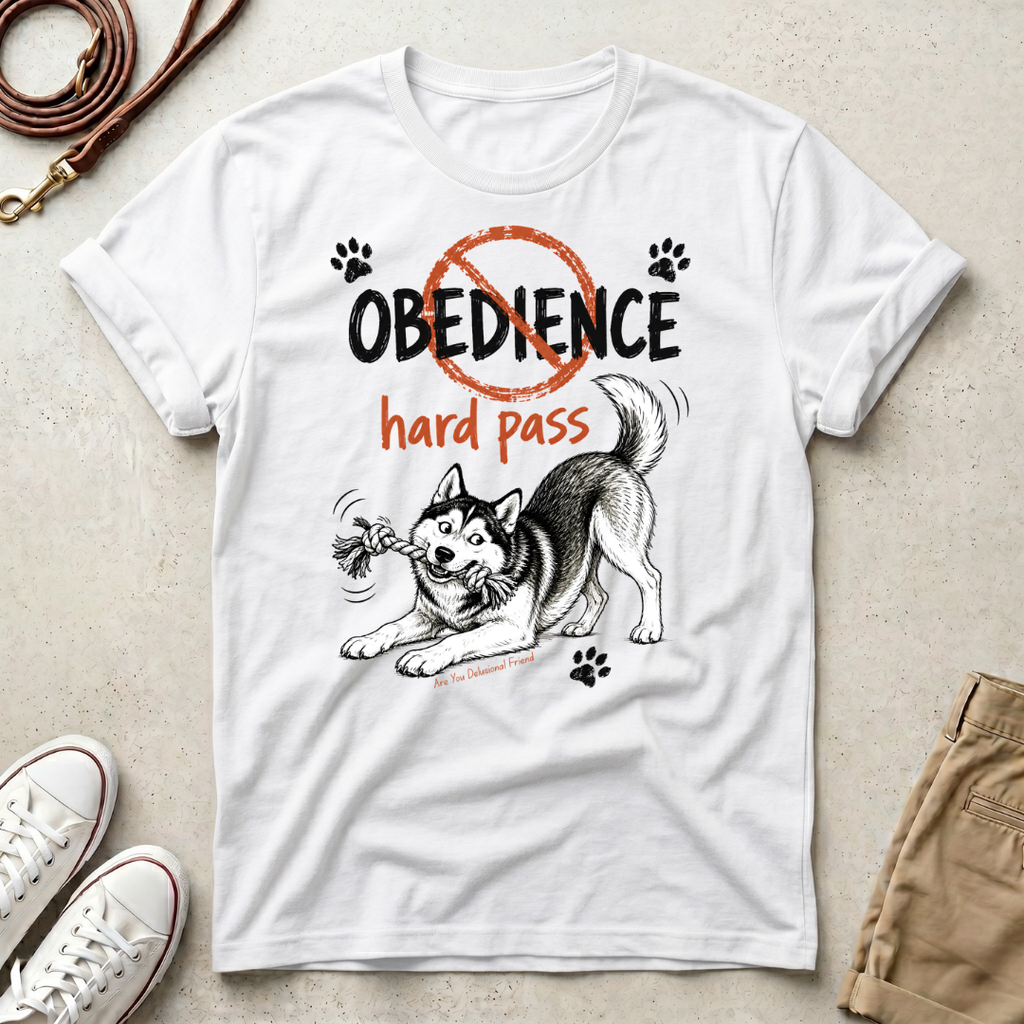 Playful Husky Graphic Dog T-Shirt