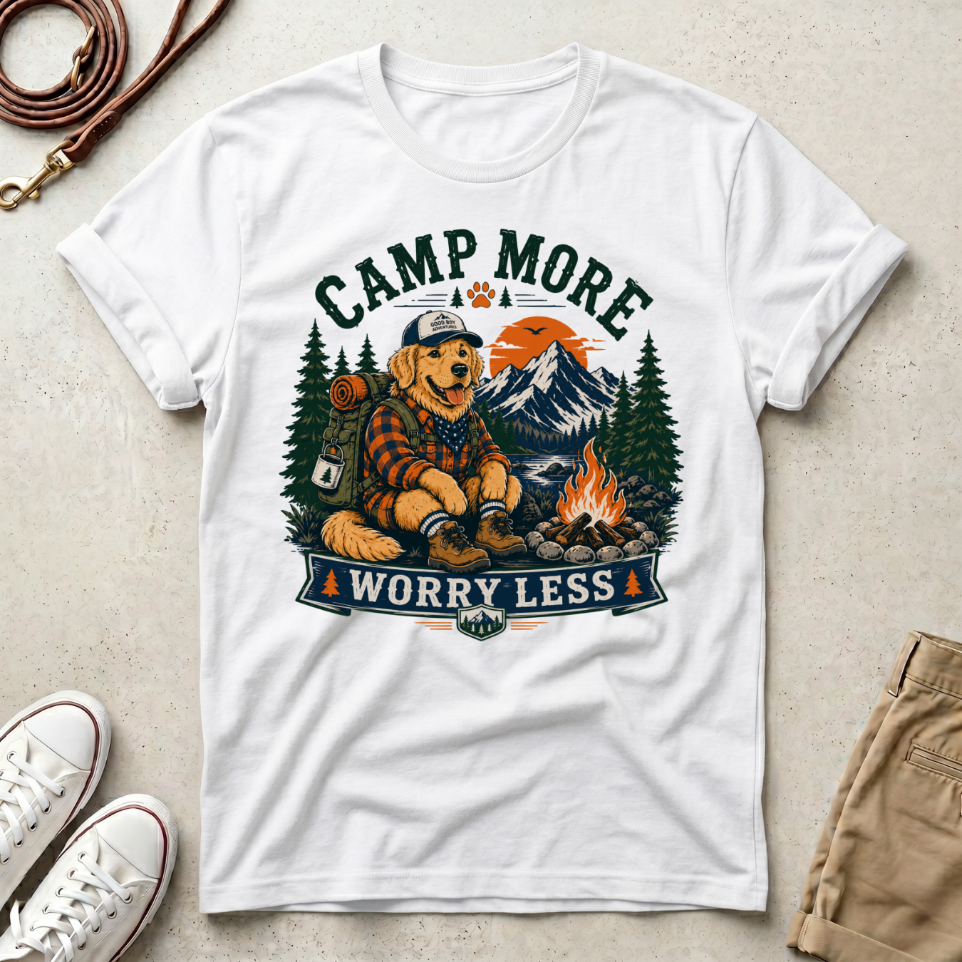Camp More Worry Less T-Shirt