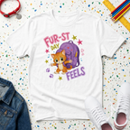 Fur-st Day Feels Cute Kitten Back-to-School T-Shirt