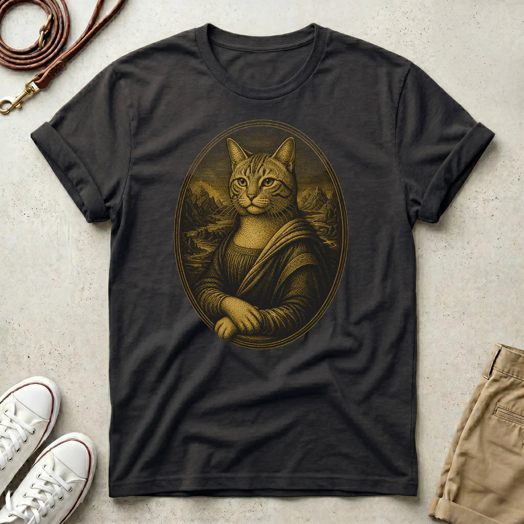 Cat Mona Lisa T-Shirt